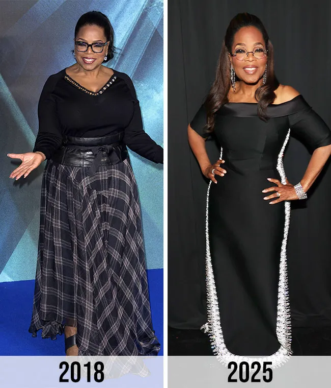 oprah weight loss before and after