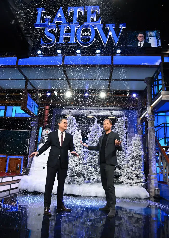 Prince Harry on The Late Show with Stephen Colbert