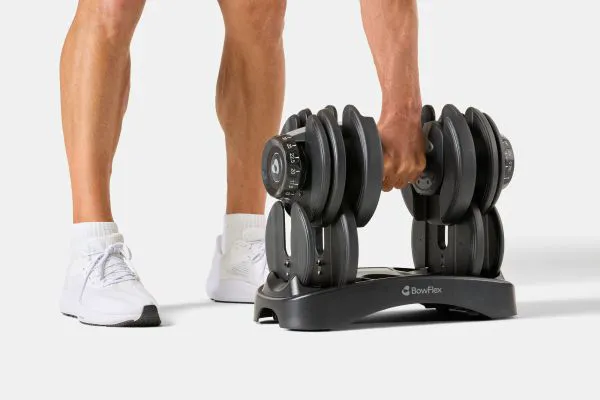 "Side view of BowFlex SelectTech 552 Dumbbells"
