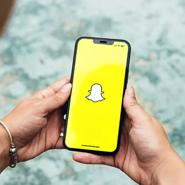 "opening Snapchat app on a smartphone"