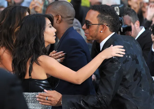 Kim Kardashian and Lewis Hamilton GQ Men of the Year 2014