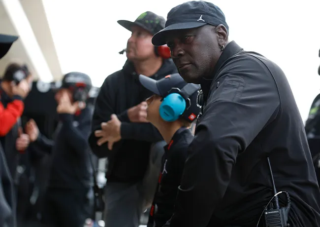 Michael Jordan at the Grand Prix