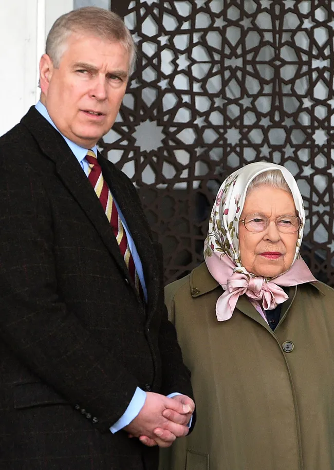 Queen Elizabeth and Prince Andrew