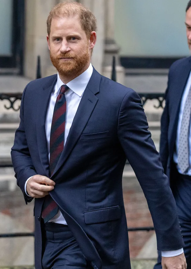 Prince Harry leaves court