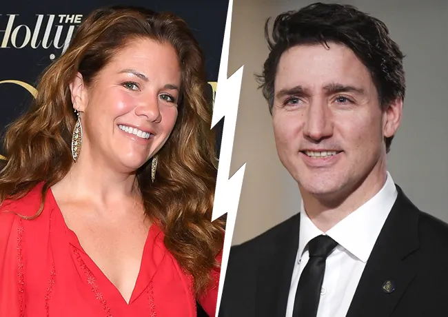 Justin Trudeau and Sophie Grégoire Trudeau split photo