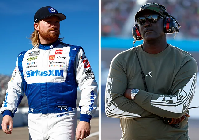 Michael Jordan and Tyler Reddick