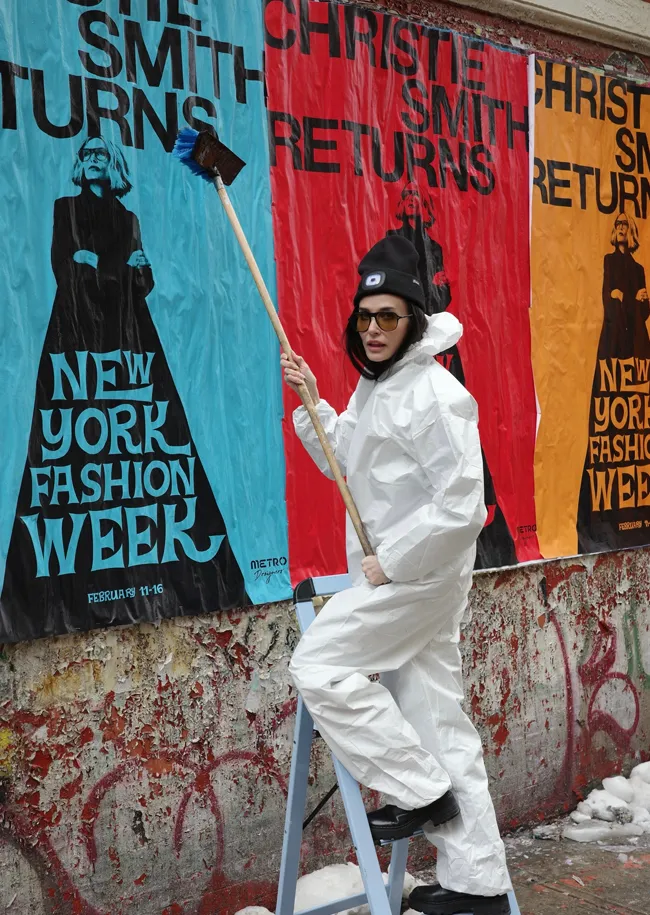 Demi Moore promoting I Love Boosters in New York