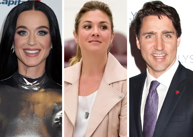 Justin Trudeau and Sophie Grégoire Trudeau with Katy Perry