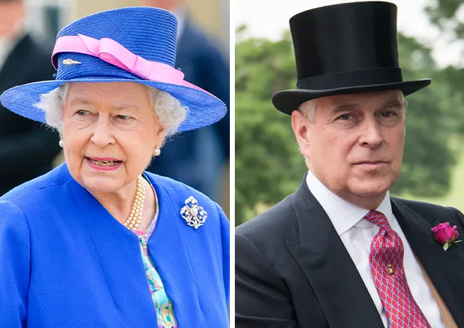 Queen Elizabeth and Prince Andrew