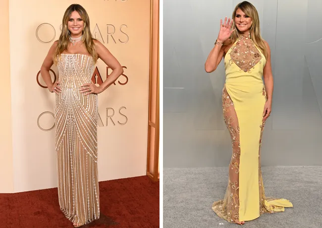 Heidi Klum Oscars red carpet and Vanity Fair party red carpet