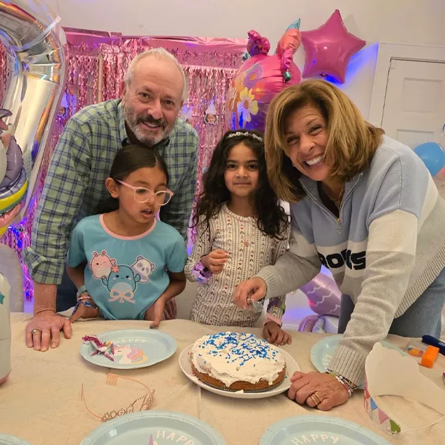 Hoda Kotb with Joel Schiffman and kids on Instagram