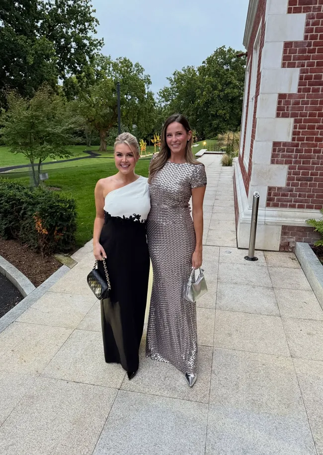 Karoline Leavitt black and white dress UK State Dinner