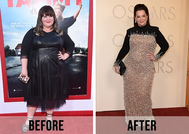 Melissa McCarthy weight loss before and after 2014 vs 2026