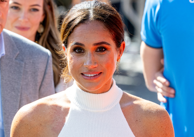 Meghan Markle white top