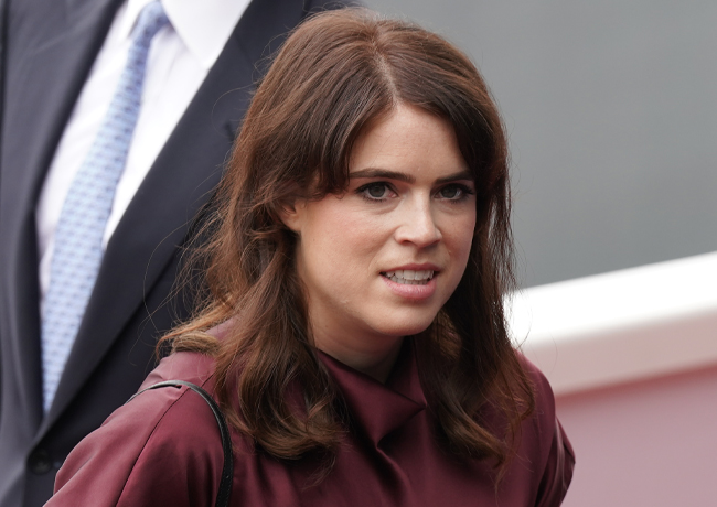 Princess Eugenie looking upset