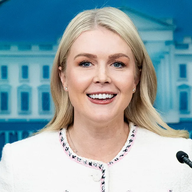 Karoline Leavitt at White House press briefing in Washington, D.C.