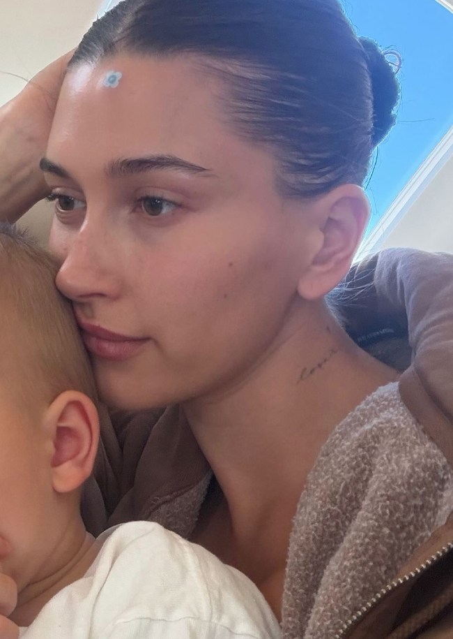 Hailey Bieber and son Jack Instagram
