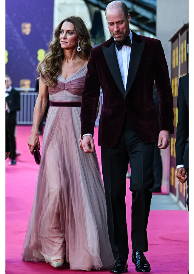Prince William and Kate Middleton BAFTAs 2026
