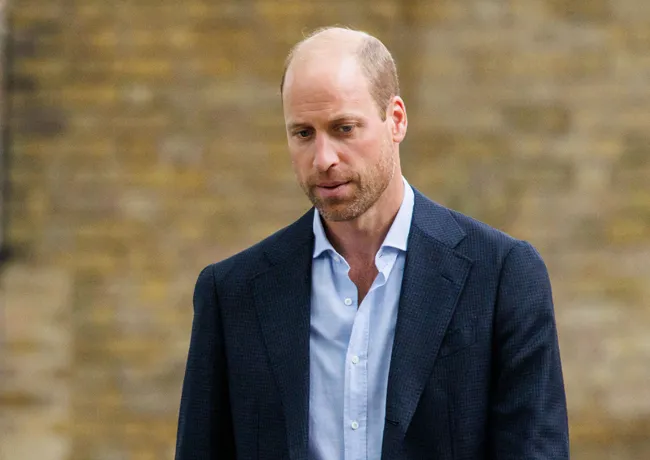 Prince William looking sad