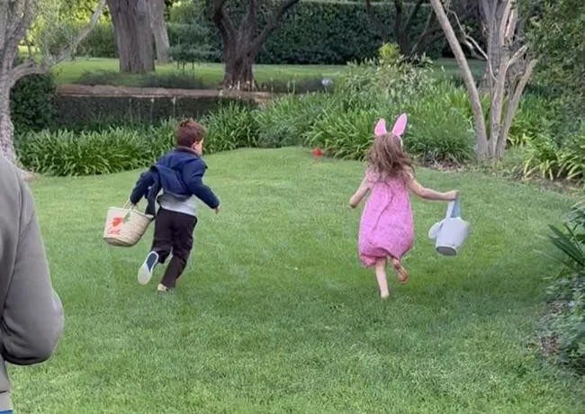 Prince Archie and Princess Lilibet Easter egg hunt Instagram