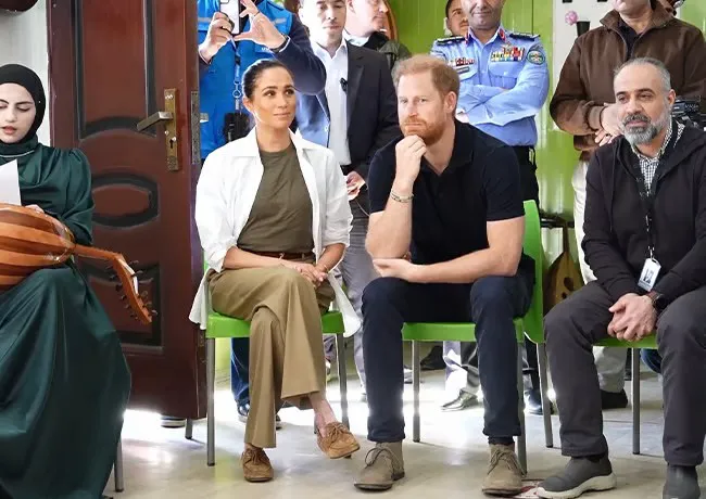 Prince Harry and Meghan Markle refugee camp Jordan
