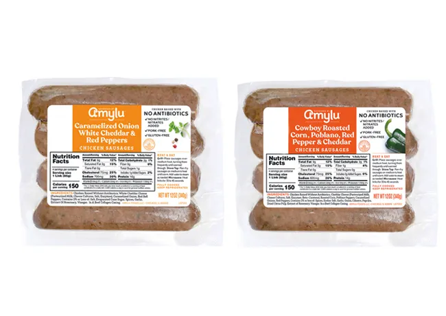 "Amylu chicken sausages"