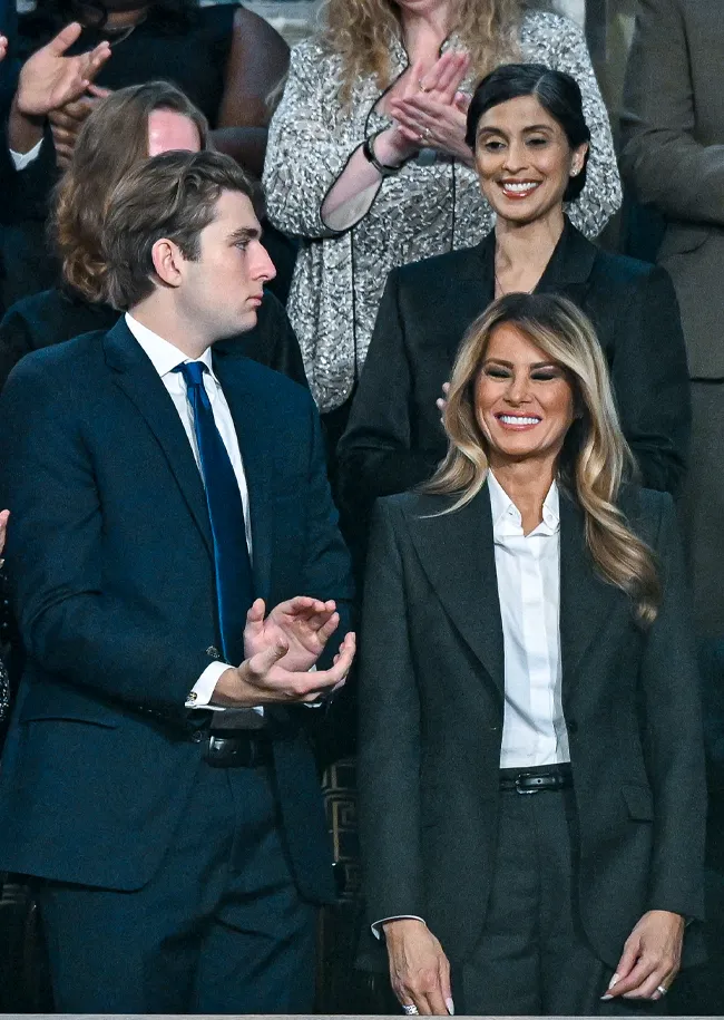 Melania Trump and Barron Trump