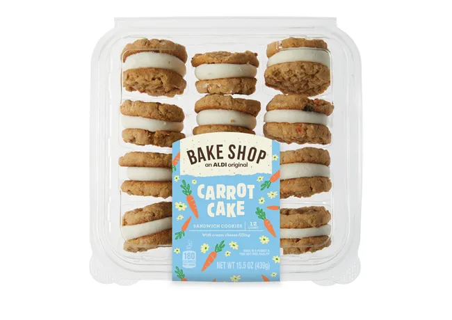 "Carrot cake cookie sandwich from Bake Shop"