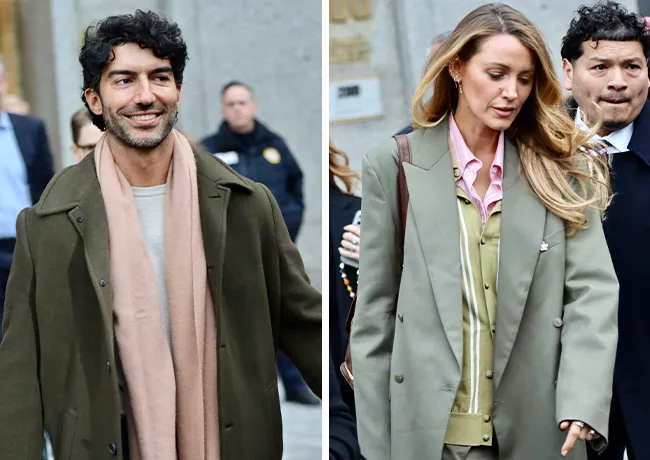 Blake Lively and Justin Baldoni leaving court