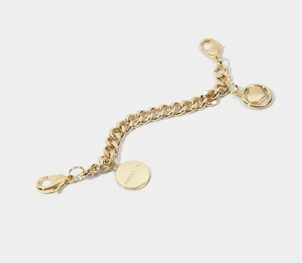 "Bandolier Circle Heart Charm Wristlet"