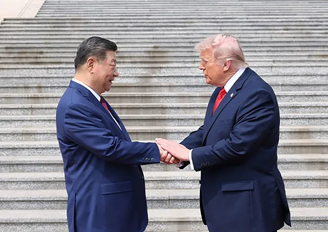 President Xi Jinping and President Donald Trump in China