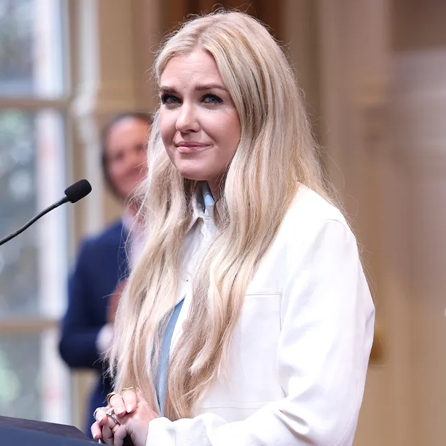 "Erika Kirk Sanders at Arkansas Governor's Mansion"