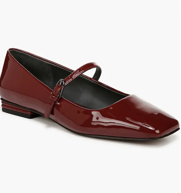 "Franco Sarto Tinsley Square Toe Mary Jane Flat"