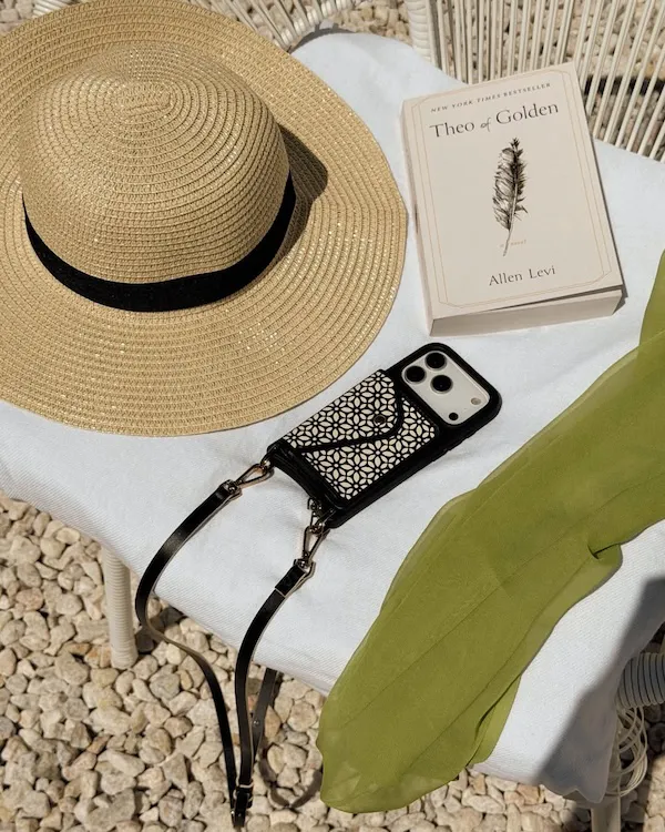"Introducing Mira—featuring laser cut leather luxe hardware"