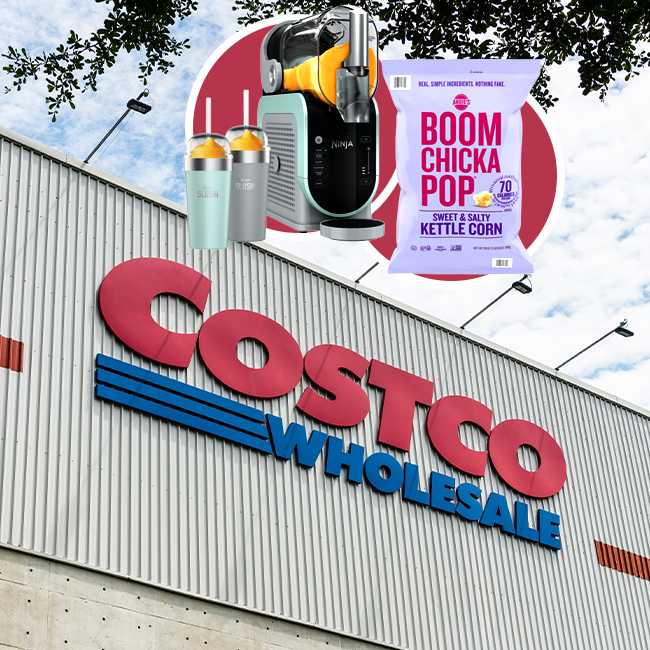 Ninja SLUSHI and Boom Chicka Pop kettle corn from Costco.