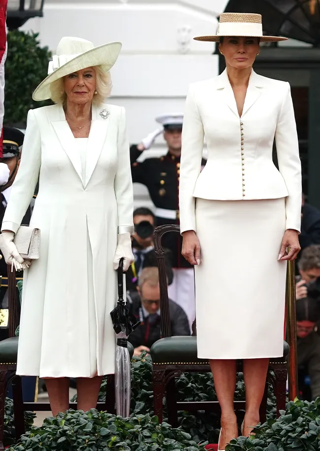 Queen Camilla and Melania Trump state visit