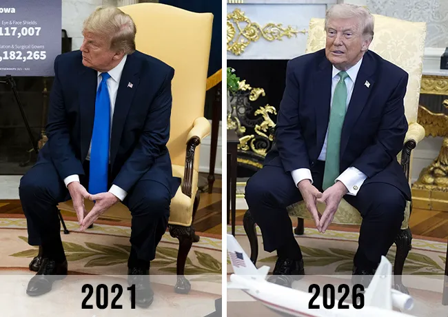 Donald Trump 2021 vs 2026