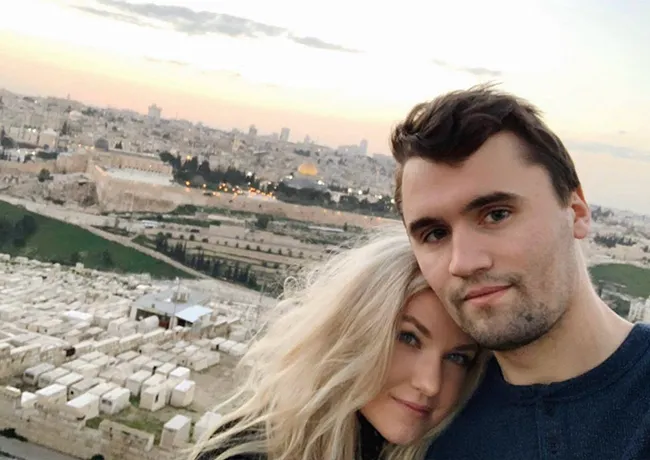 Erika Kirk and Charlie Kirk