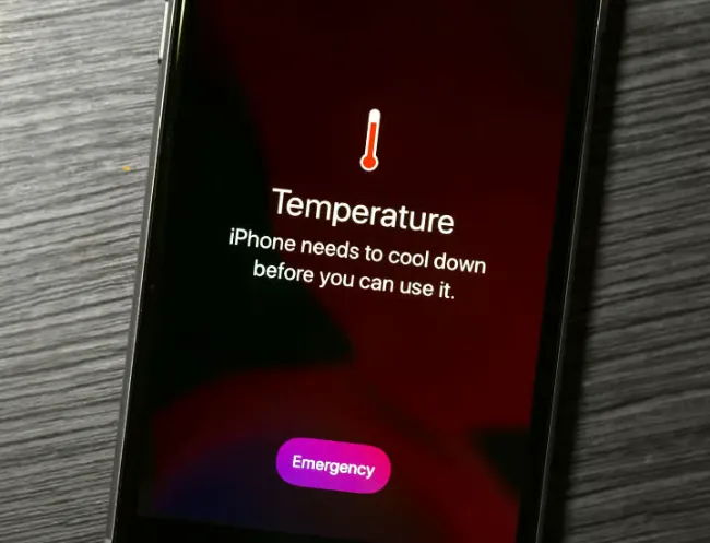 Overheated iPhone showcasing smartphone usage in beauty trends.