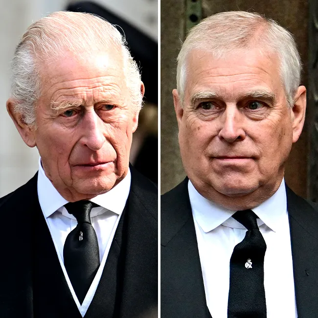 "Ex-Prince Andrew at Buckingham Palace"