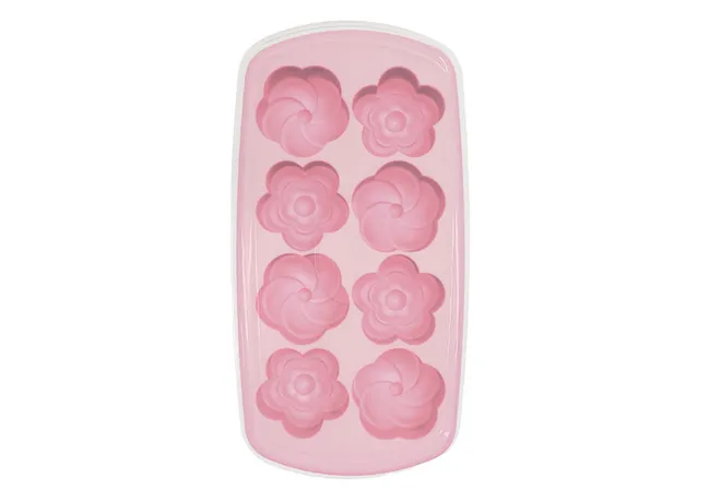 Vintage flower-shaped ice tray in vibrant colors