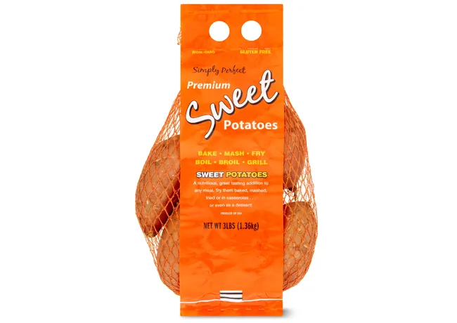 "Fresh sweet potatoes"
