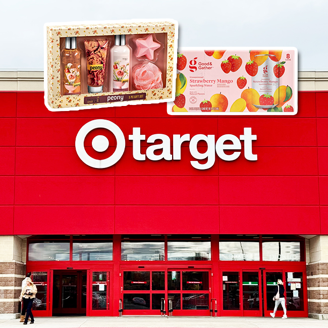 "Mother's Day Gift Box from Target featuring Good & Gather Strawberry Mango Seltzer"