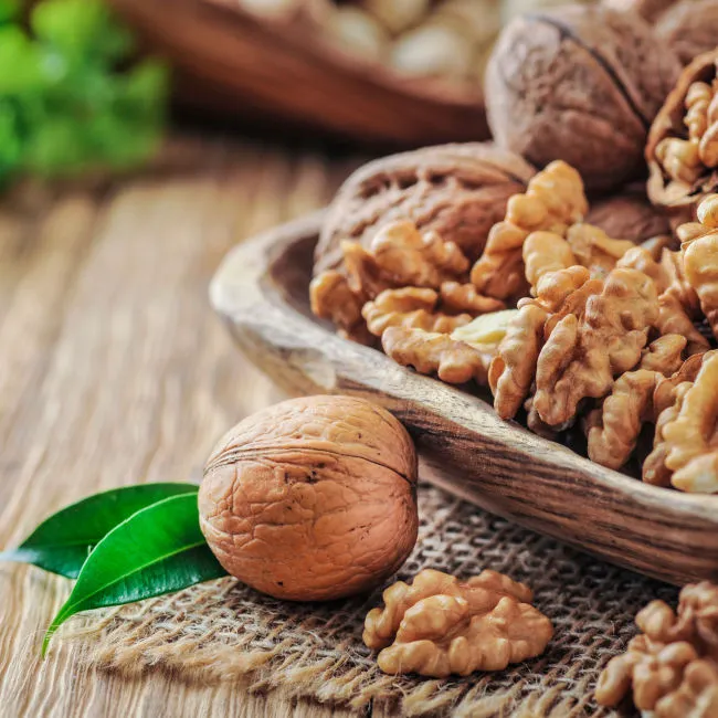 "A handful of walnuts"