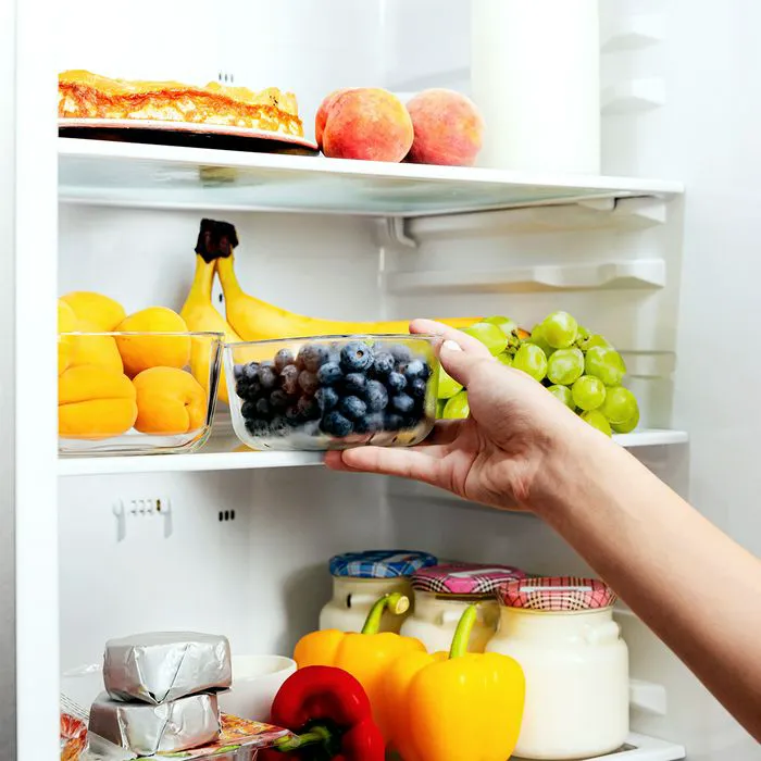 Various types of yogurt and processed meats