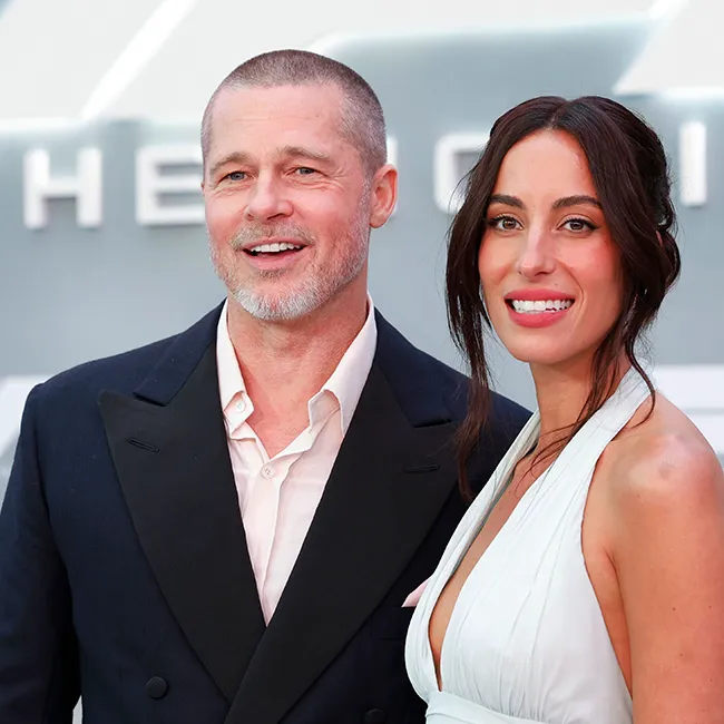 "Brad Pitt and Ines de Ramon at F1 World Premiere"