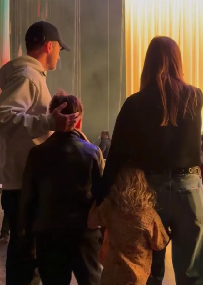 "Justin Timberlake with Jessica Biel and their sons"
