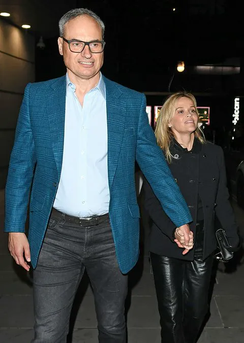 "Reese Witherspoon and Oliver Haarmann enjoying a romantic date night"