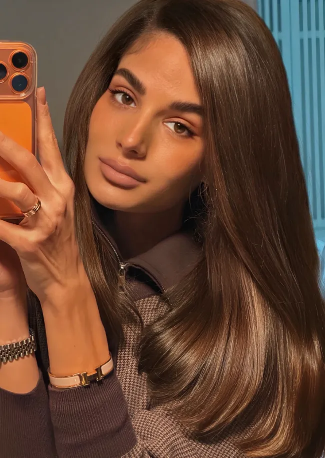 "Espresso brunette hair inspiration from Instagram"