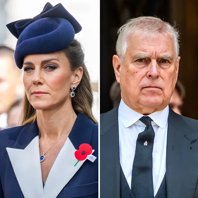 Kate Middleton with ex-Prince Andrew at a public event.